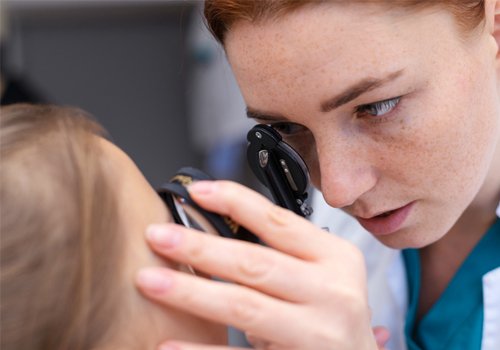 Exame para estrabismo