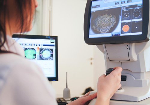 Mapeamento de retina exame